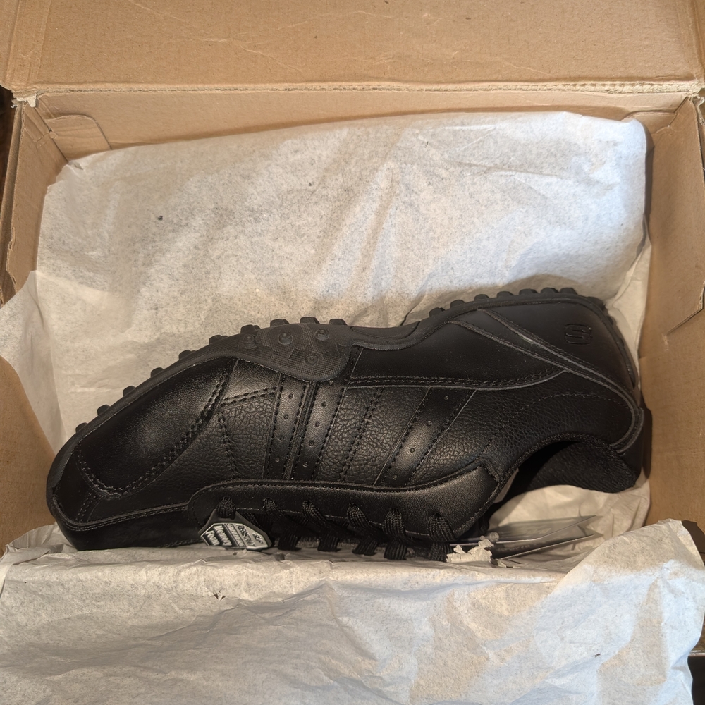 Skechers Black Work Slip Resistant Shoes